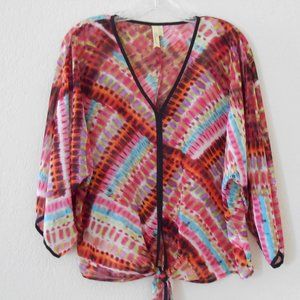 Chenault Multicolor Tie-Dye Blouse
